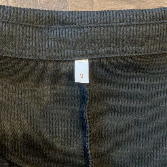 Black button down romper - Picture 3 of 4